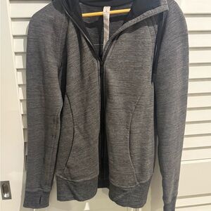 Lulumeon womens gray Zip-Up Hoodie
